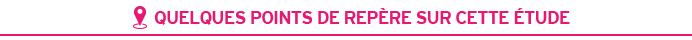 Quelques points de repere sur cette etude